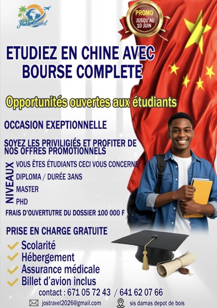 Flyer JOS-Travel pour les bourses complètes en Chine